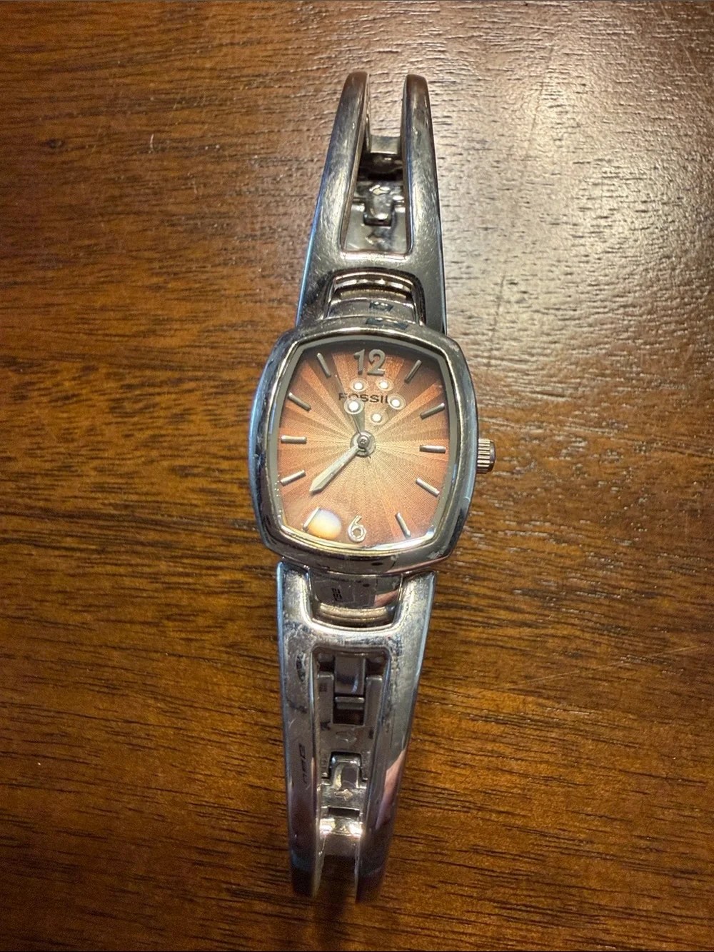 Fossil Women's Silver Bracelet Watches with Multi-Color Dials
